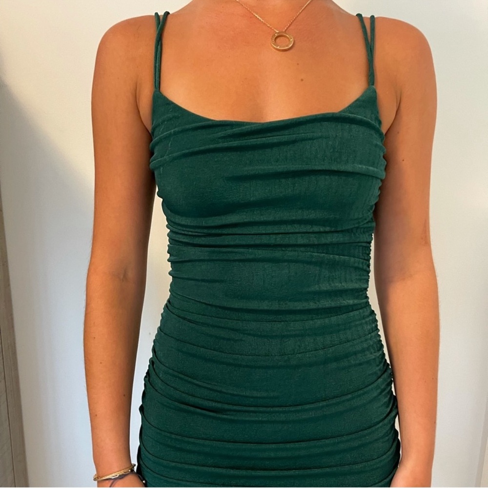 Lucy in the Sky Green Mini Dress